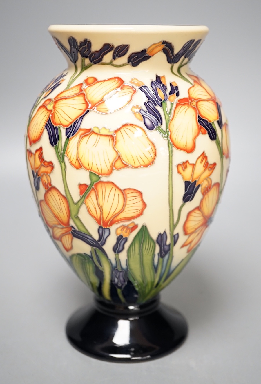 A rare Moorcroft 'gillies' vase by Paul Hilditch, limited edition 42/60, 2015, 17. cms high.